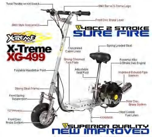 X-Treme 499 Gas scooter
