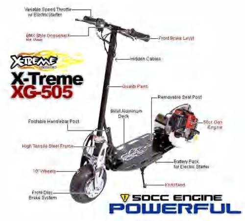 X-Treme XG-505 Gas scooter