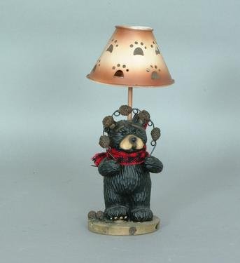 Resin Candle Lamp with Shade