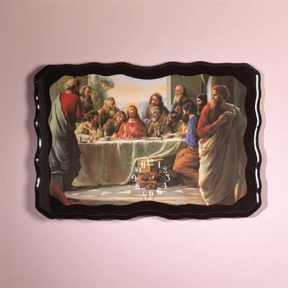 Last Supper Wood Wall Clock