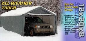 Long House Style Instant Garage