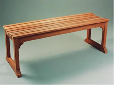 Backless Bench With Boot Legs