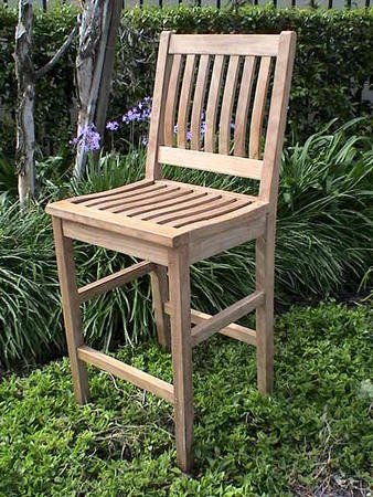 29in H Bar Chair Teak