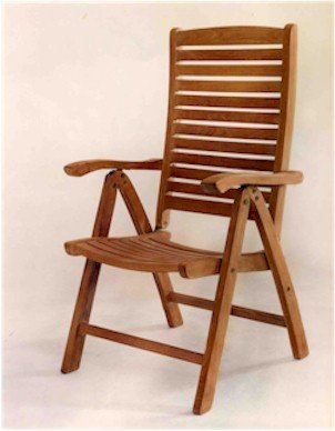 Teak Carina 5-Position Highback Recliner