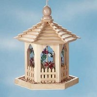 Bird Feeder Stained Glass Gazebo