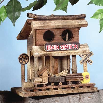 Train Station Bird House