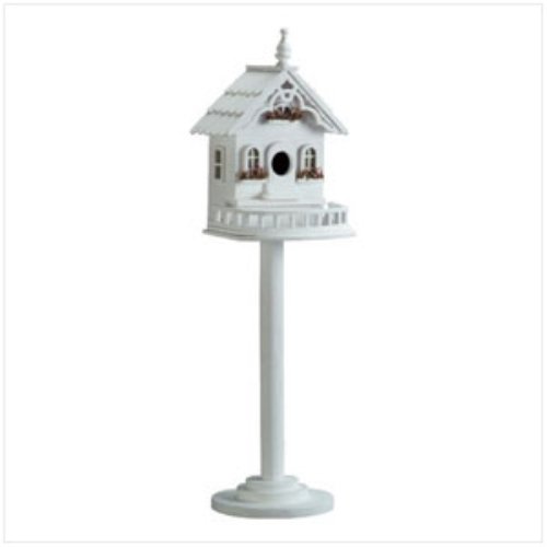 Victorian Bird House and Bird Feeder Vase