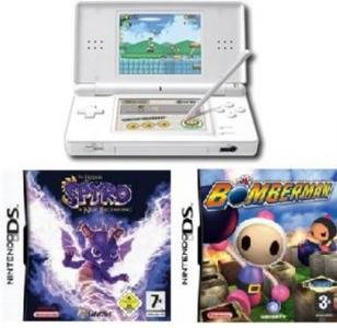 Lite DS Polar White Bundle w-2 Games