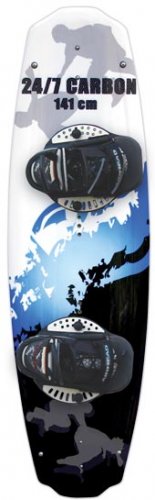 carbon wakeboard w vise binding