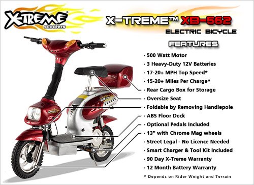 X-Treme XB-562 12 Amp Electric Bicycle