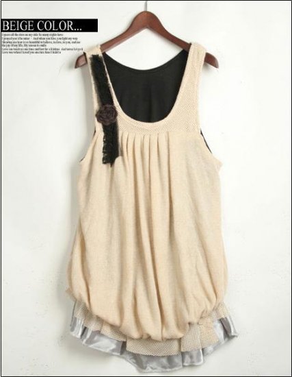 Korean Style One piece Bubble Dress / Shirt