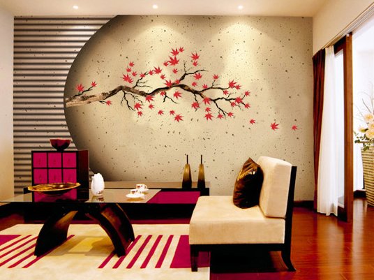 CP-012 Maple Tree Wall Decor Art Adhesive Sticker - Free shipping