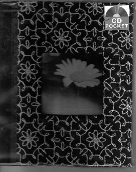 Fantastic 100% stitched Photo Album with flower designs sewed on cover and CD and Negative Pockets