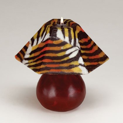 Mini Tiger Stripe Lamp Shade Candle