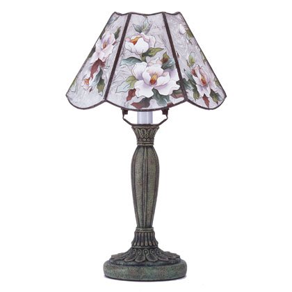 Magnolia Painted Lamp