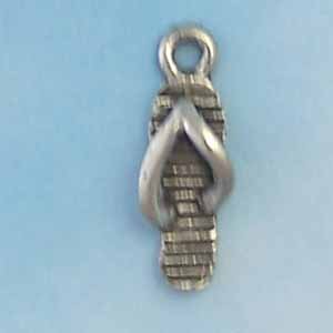 Sandal Pewter Charm - Antique Silver (PC330)