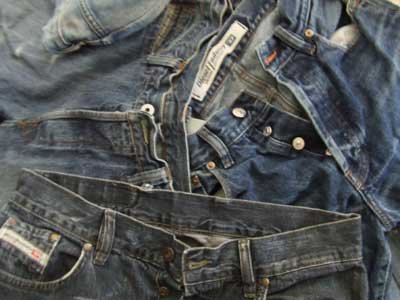 25 DIESEL DISTRESSED DESIGNER JEANS wholesale job lot
