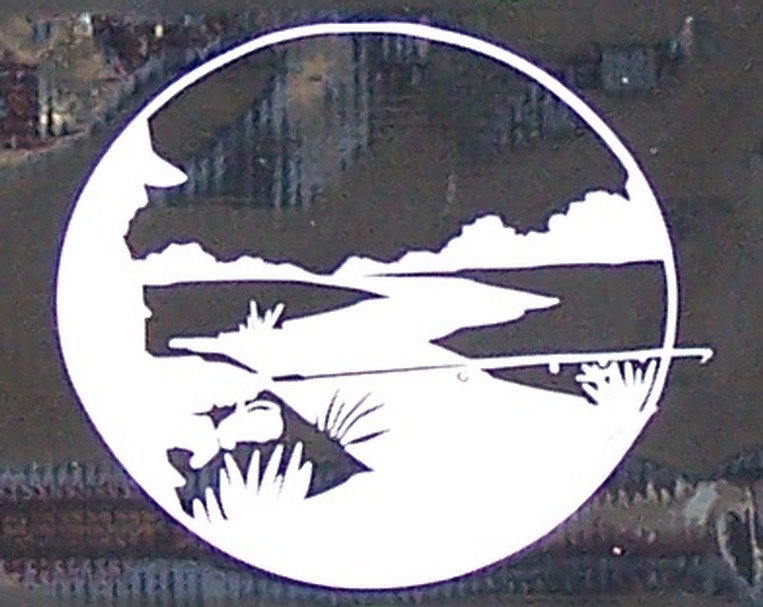 Fisherman Circle Vinyl Decal