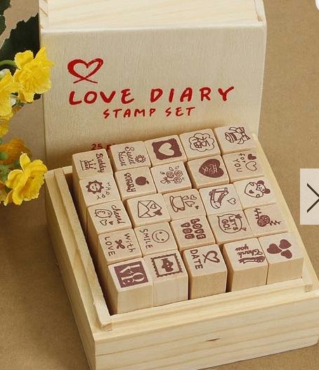 STAMP SET WITH BOX