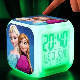 3D cartoon Frozen Digital desk table alarm clock Elsa Anna olaf snowman SALE
