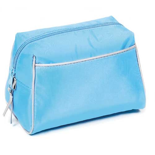 Blue and Silver Cosmetic Case