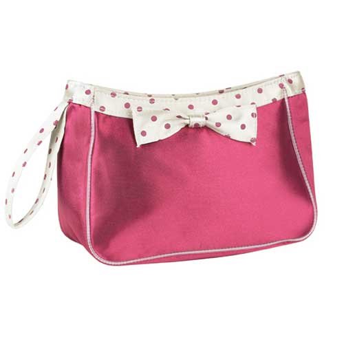 Red Satin Polka Dot Purse