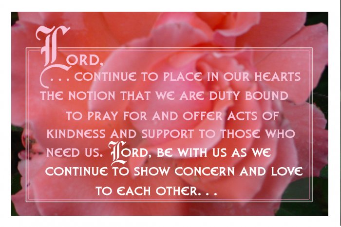 Acts of Kindness Prayer Card - Sharon