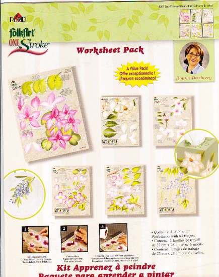 Donna Dewberry 6 Pattern Value Worksheet Pack One Stroke
