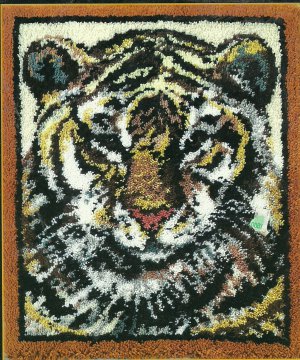 BABY FOX Latch Rug Hooking LARGE COLOR Chart Pattern