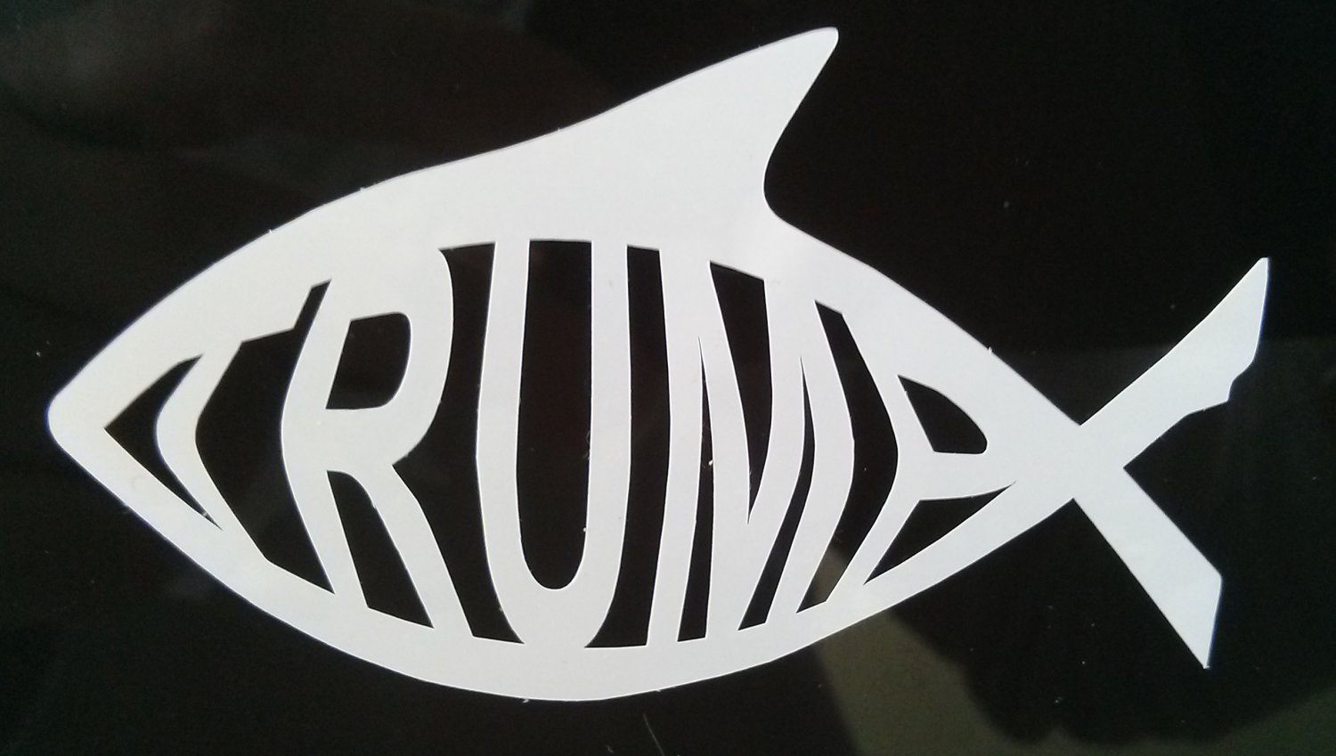 Trump Shark Die Cut Sticker