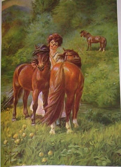 1923 WELSH PONY PRINT by EDWARD H MINER Plate-9