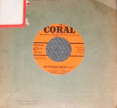 RARE Sidney Torch Mediterranean Concerto 45 Record NM