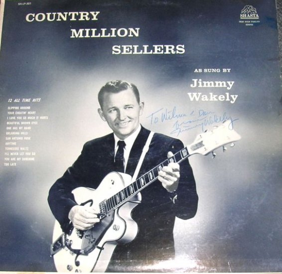 Jimmy Wakely Country Million Sellers LP Signed VERY RARE 33 Record