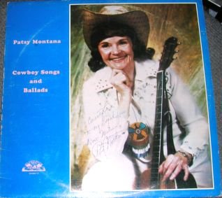 Patsy Montana Cowboy Songs and Ballads LP Signed RARE