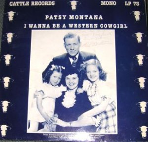 Patsy Montana I Wanna Be A Western Cowgirl LP Signed RARE