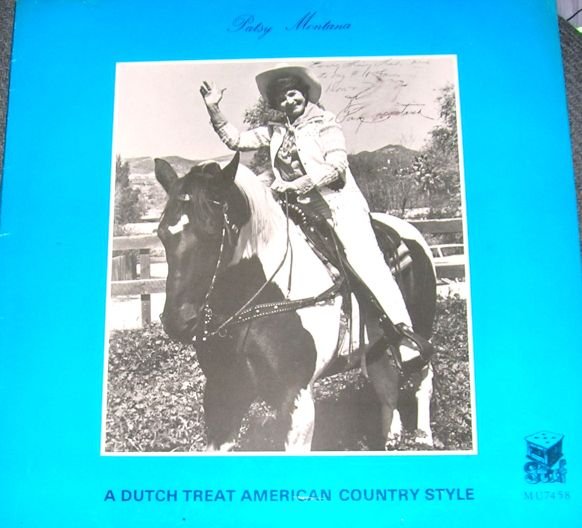 Patsy Montana A Dutch Treat American Country Signed LP VERY RARE