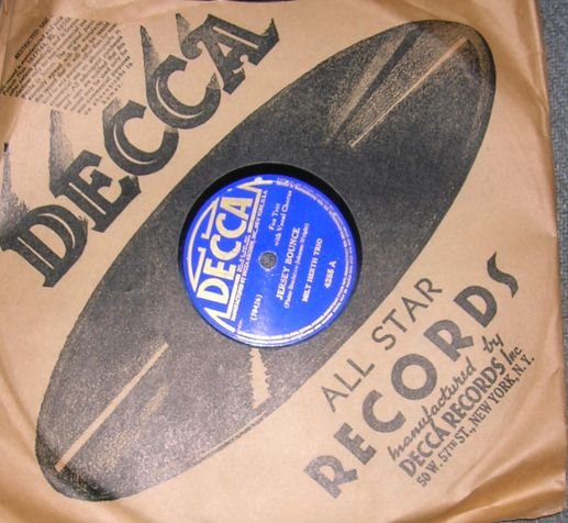 Milt Herth Trio Jersey Bounce 78 Vintage Record