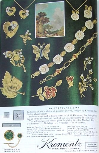 Vintage 1964 NOVA SCOTIA Ad Cape Breton and Krementz Jewelry Ad