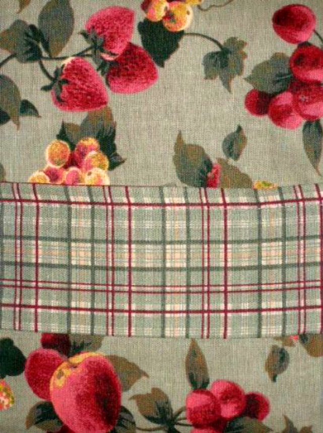 Fruit Apples Cherries Grapes Strawberries Fabric Tablecloth