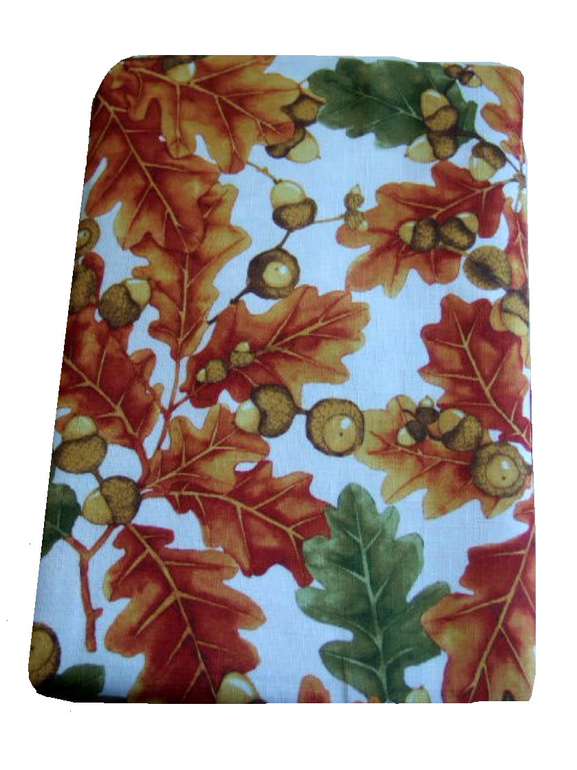Autumn Leaves Acorns Fall Tablecloth