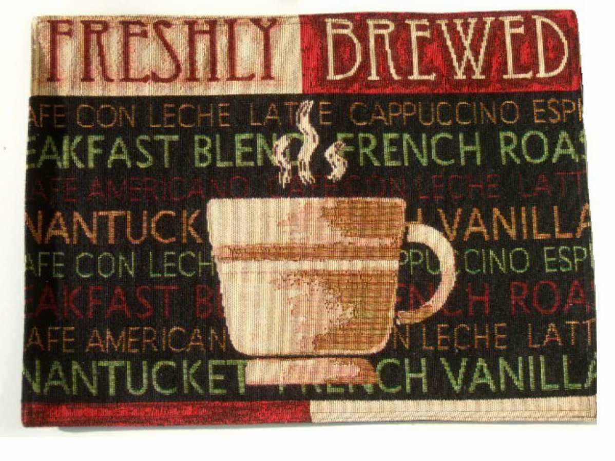 Coffee Themed Placemats Set