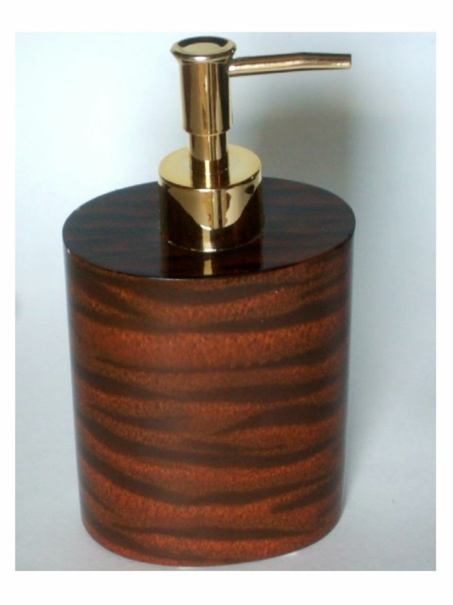 Tiger Stripe Resin Lotion Pump Soap Dispenser