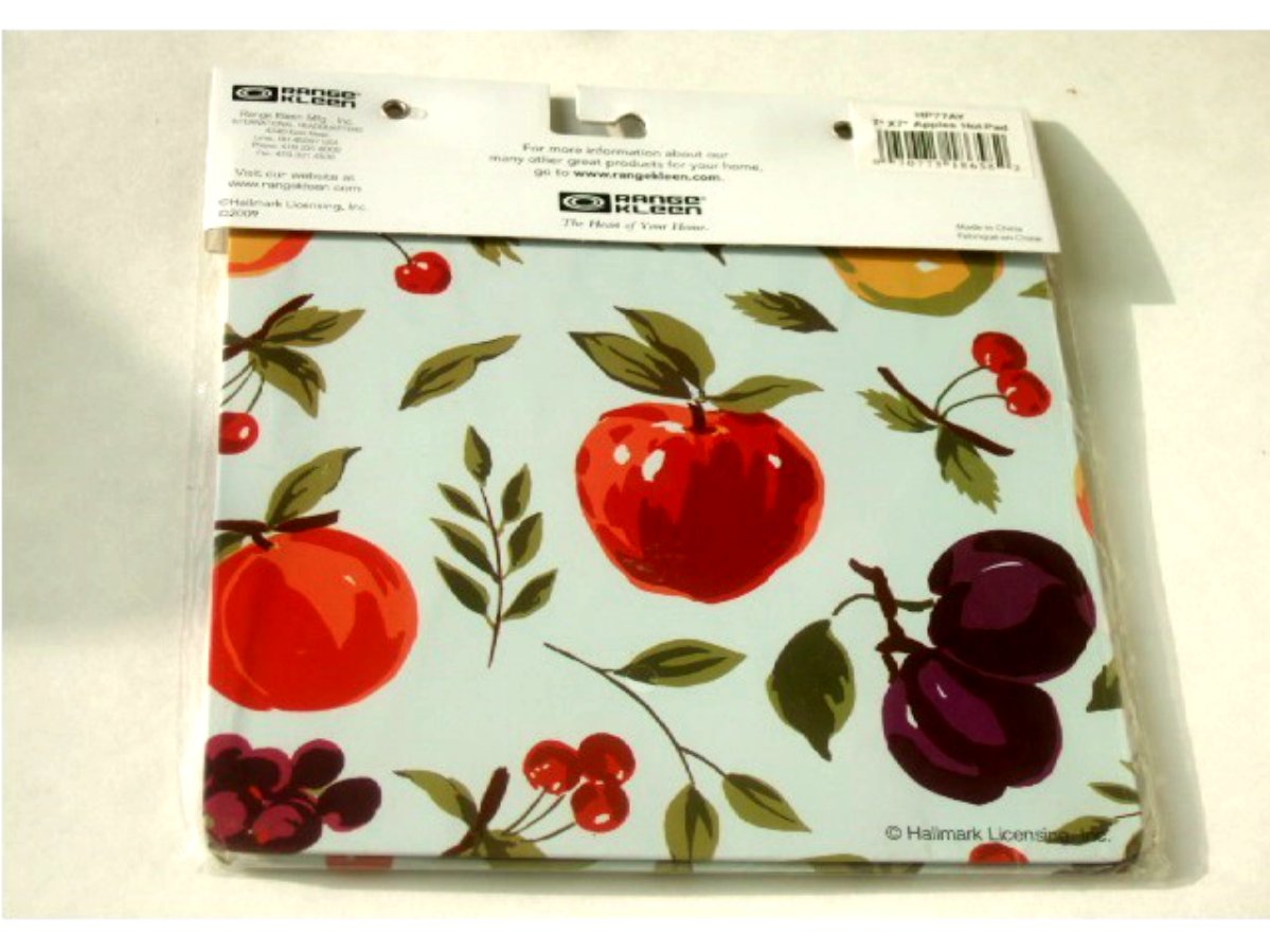 Apples Grapes Fruit Themed Hot Pads Trivets