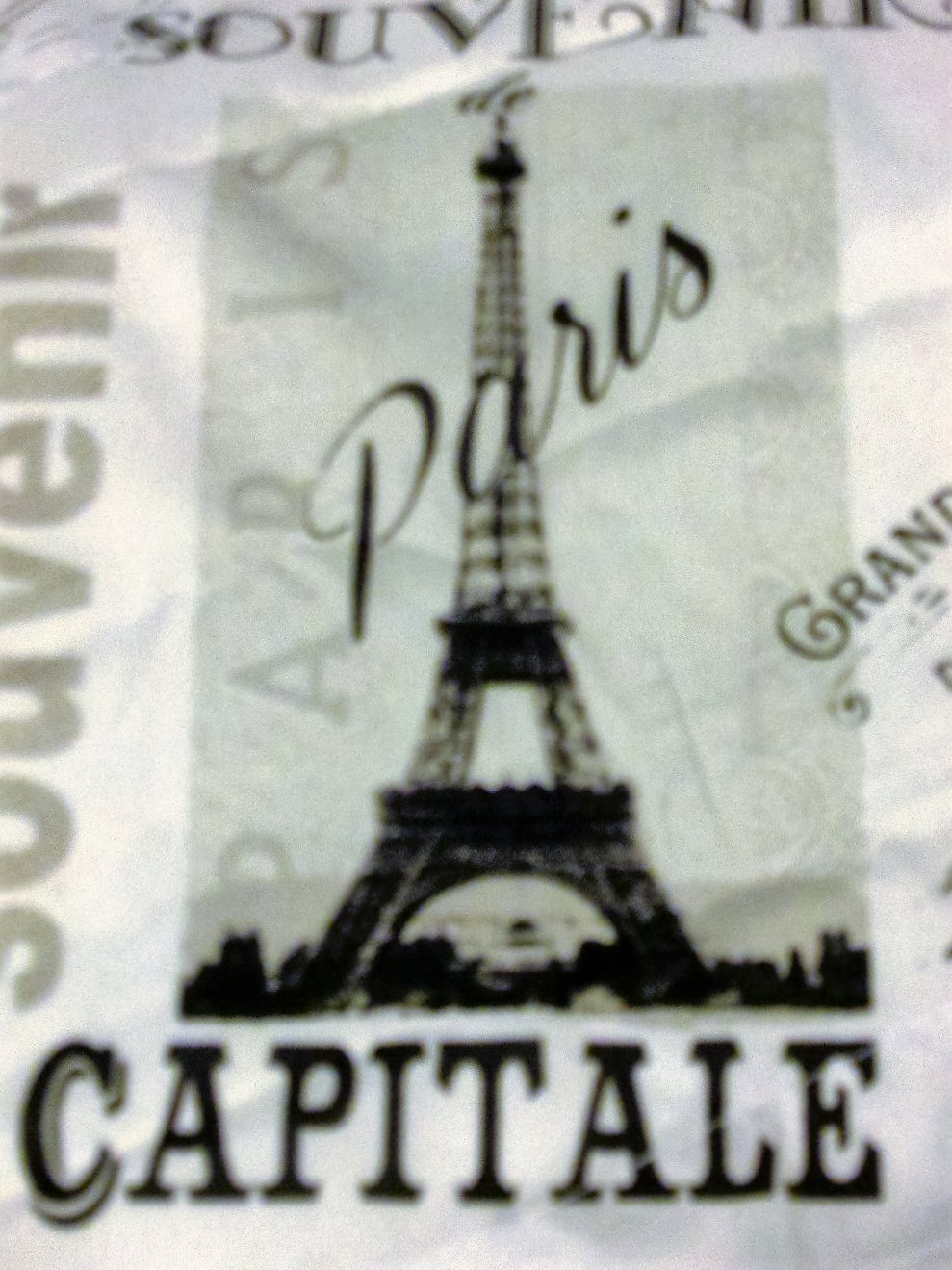 French Themed Paris Curtains Set Window Treatment