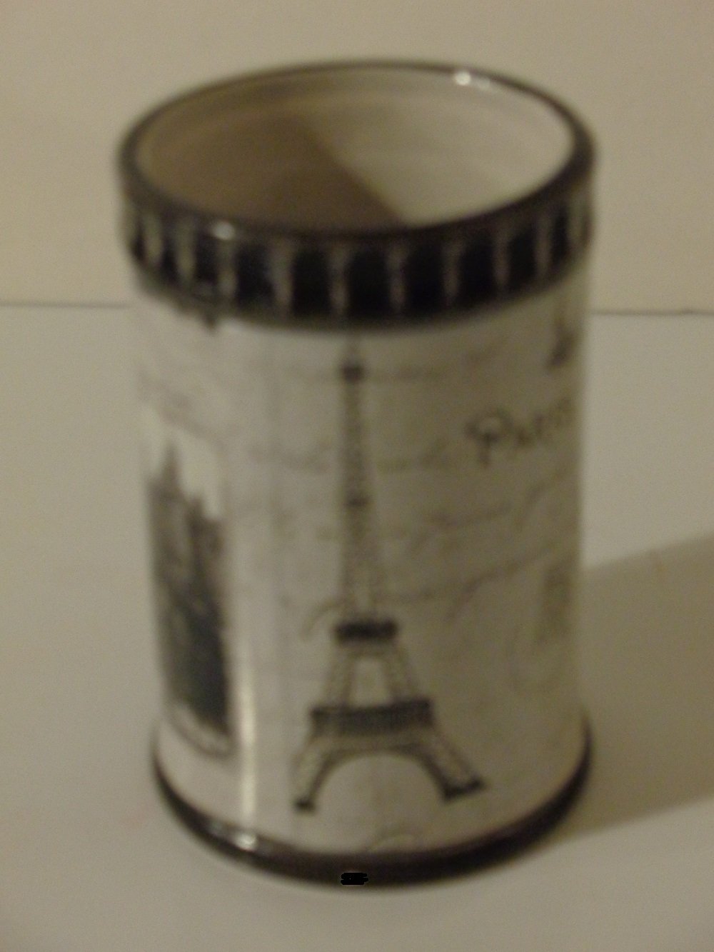Paris Eiffel Tower Bathroom Tumbler French Bath Decor
