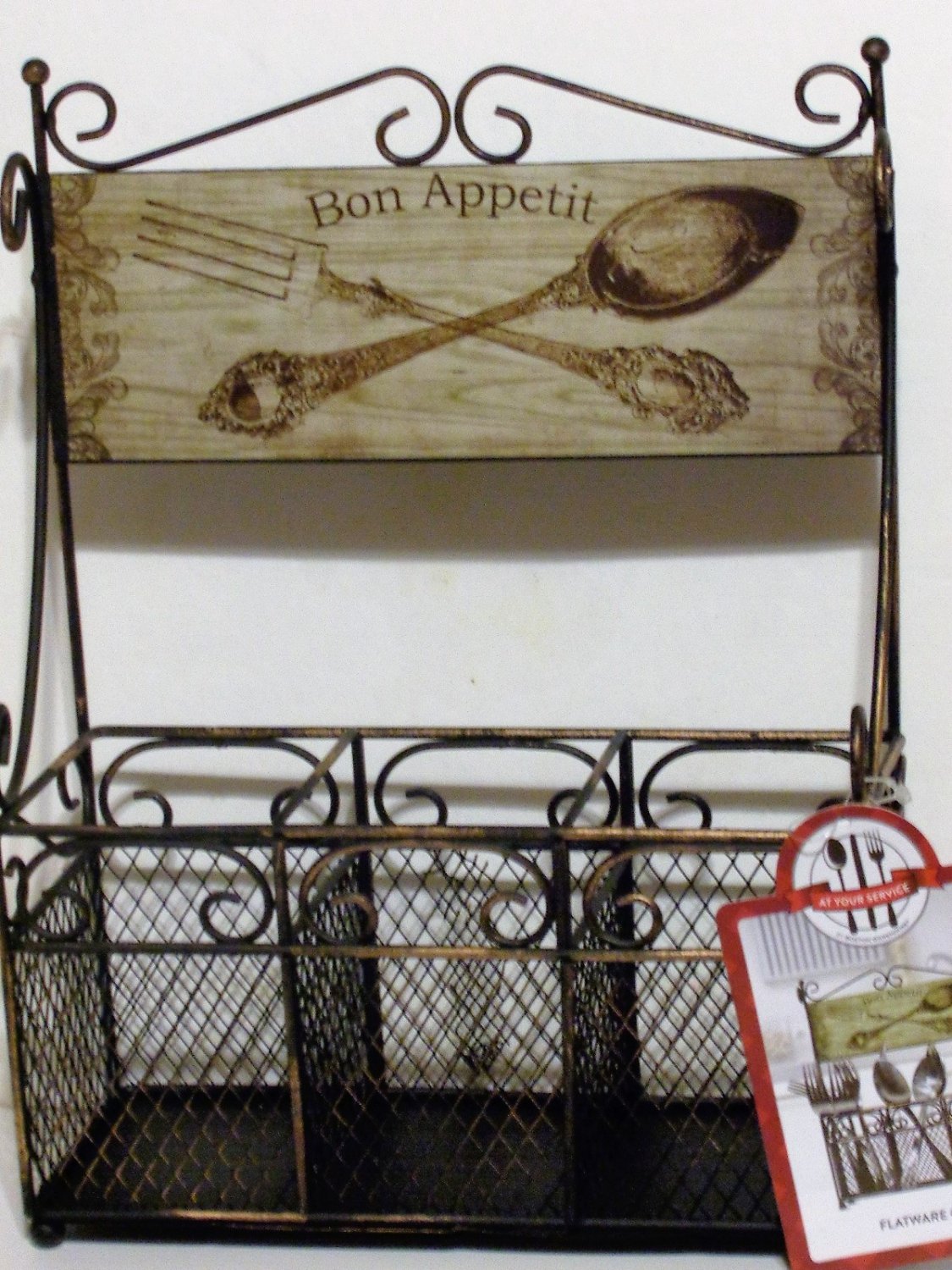 Bon Appetit Flatware Caddy Silverware Utensil Holder
