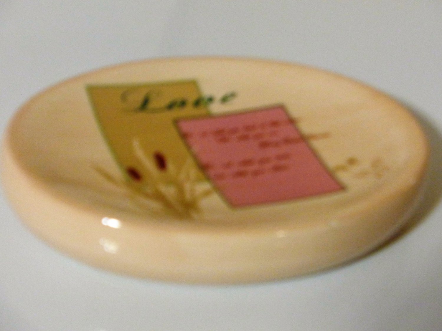 Floral Inspirational Love Soap Dish Popular Bath