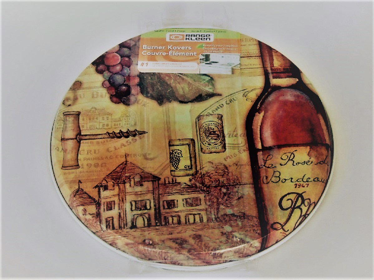 Wine Grapes Stove Burner Covers