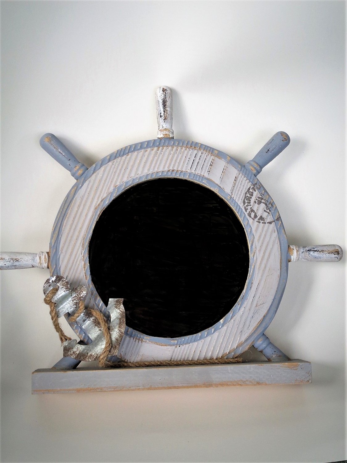 Nautical Mirror Ships Wheel Anchor Beach Decor