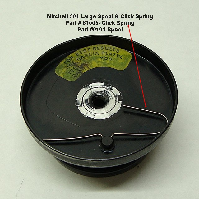 Garcia Mitchell Fishing Reel 304 Parts Spool 9104